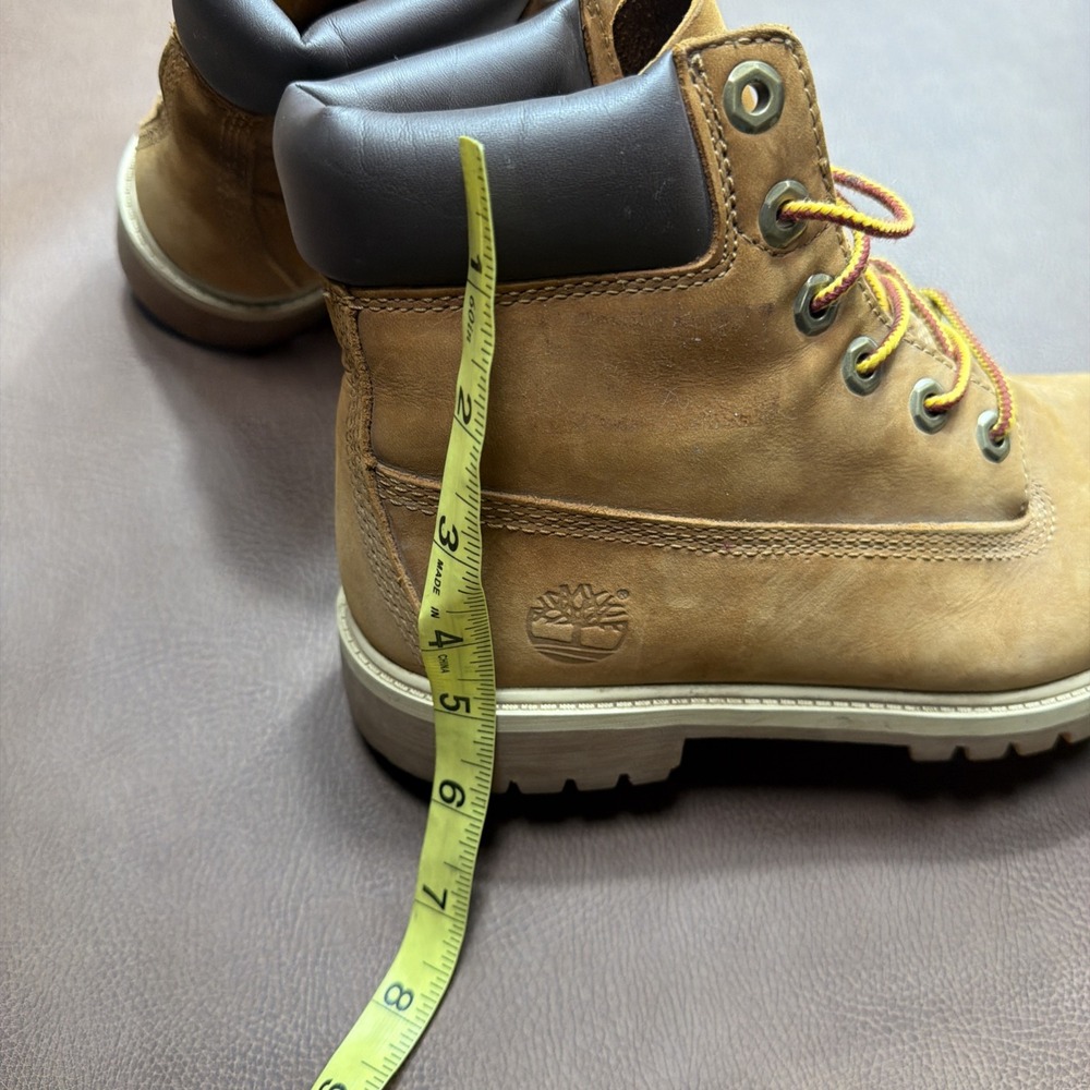 Timberland Boots Boys Size 5.5 Junior Y Premium 6 Inch Wheat Leather 200 Gram - Picture 5 of 7